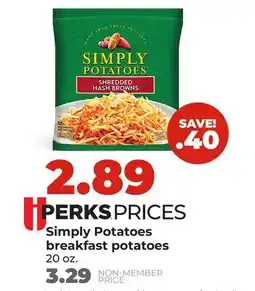 Hy-Vee Simply Potatoes breakfast potatoes offer