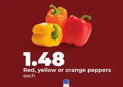 Hy-Vee Red, yellow or orange peppers offer