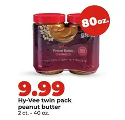 Hy-Vee Hy-Vee twin pack peanut butter offer