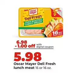 Hy-Vee Oscar Mayer Deli Fresh lunch meat offer