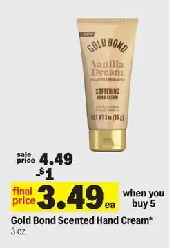 Meijer Gold Bond Scented Hand Cream offer