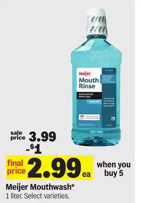 Meijer Meijer Mouthwash offer