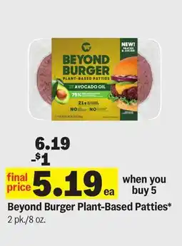 Meijer Beyond Burger Plant-Based Patties offer