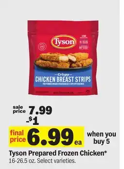 Meijer Tyson Prepared Frozen Chicken offer