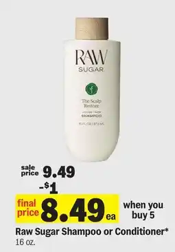 Meijer Raw Sugar Shampoo or Conditioner offer