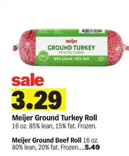 Meijer Meijer Ground Turkey Roll offer
