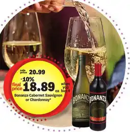 Meijer Bonanza Cabernet Sauvignon or Chardonnay offer