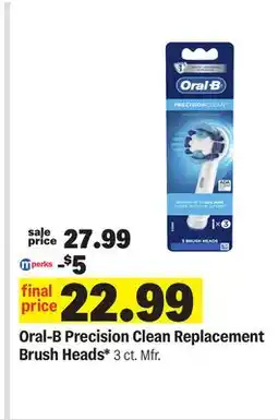 Meijer Oral-B Precision Clean Replacement Brush Heads offer