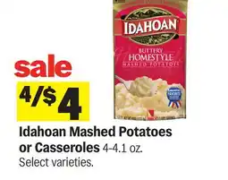 Meijer Idahoan Mashed Potatoes or Casseroles offer