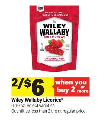 Meijer Wiley Wallaby Licorice offer