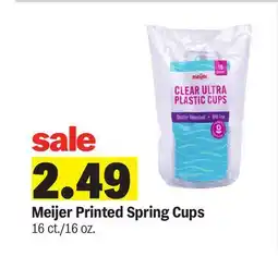 Meijer Meijer Printed Spring Cups offer