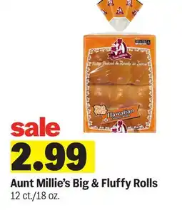 Meijer Aunt Millie's Big & Fluffy Rolls offer