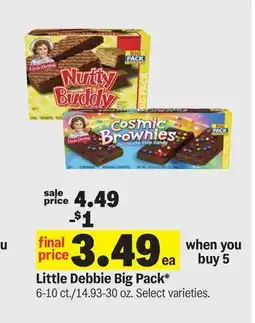 Meijer Little Debbie Big Pack offer