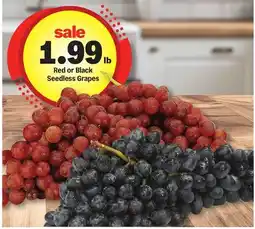 Meijer Red or Black Seedless Grapes offer