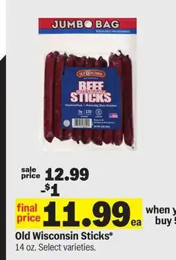 Meijer Old Wisconsin Sticks offer