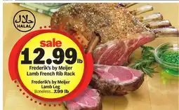 Meijer Frederik's by Meijer Lamb French Rib Rack offer