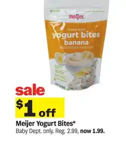 Meijer Meijer Yogurt Bites offer
