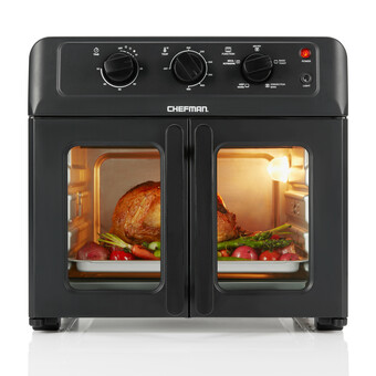 Walmart Chefman French Door Air Fryer + Oven, 26 Quart offer