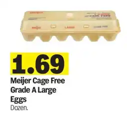 Meijer Meijer Cage Free Grade A Large Eggs offer