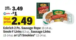 Meijer Eckrich 2 Pc. Sausage Rope, Smok-Y Links, Sausage Links or Li’l Smokies offer