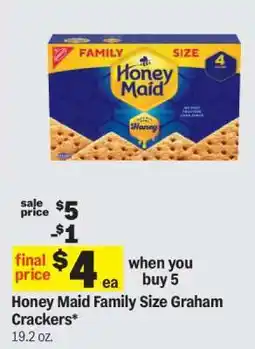 Meijer Honey Maid Family Size Graham Crackers offer