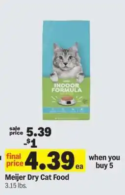 Meijer Meijer Dry Cat Food offer