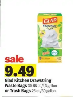 Meijer Glad Kitchen Drawstring Waste Bags offer