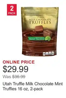 Costco Utah Truffle Milk Chocolate Mint Truffles 16 oz, 2-pack offer