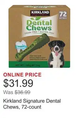 Costco Kirkland Signature Dental Chews, 72-count offer