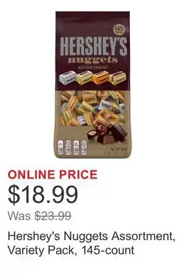 Costco Hershey's Nuggets Assortment, Variety Pack, 145-count offer