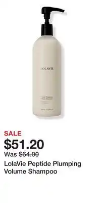 Ulta Beauty LolaVie Peptide Plumping Volume Shampoo offer