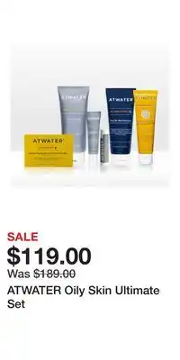 Ulta Beauty ATWATER Oily Skin Ultimate Set offer