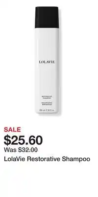 Ulta Beauty LolaVie Restorative Shampoo offer