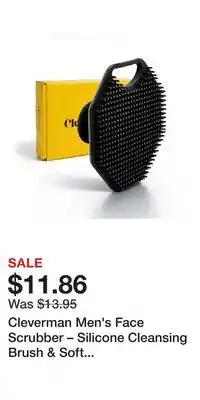 Ulta Beauty Cleverman Men's Face Scrubber – Silicone Cleansing Brush & Soft Massager offer