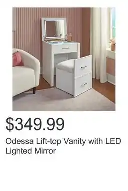 Costco Odessa Lift-top Vanity with LED Lighted Mirror offer