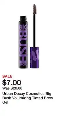 Ulta Beauty Urban Decay Cosmetics Big Bush Volumizing Tinted Brow Gel offer