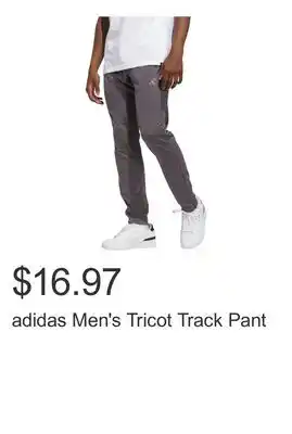 Costco adidas Men's Tricot Track Pant offer