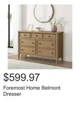 Costco Foremost Home Belmont Dresser offer