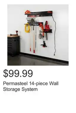Costco Permasteel 14-piece Wall Storage System offer