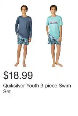 Costco Quiksilver Youth 3-piece Swim Set offer