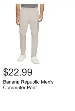 Costco Banana Republic Men's Commuter Pant offer