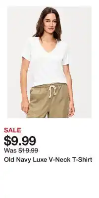 Old Navy Old Navy Luxe V-Neck T-Shirt offer