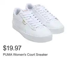 Costco PUMA Women's Court Sneaker offer