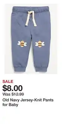 Old Navy Old Navy Jersey-Knit Pants for Baby offer
