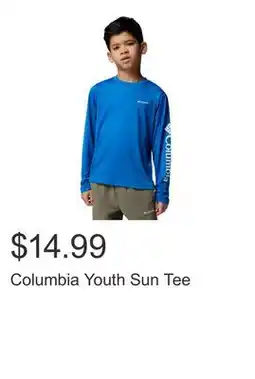 Costco Columbia Youth Sun Tee offer