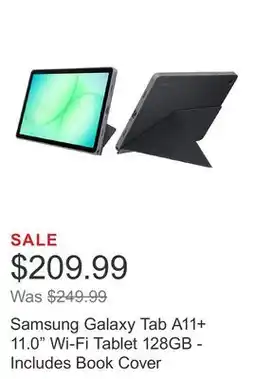 Costco Samsung Galaxy Tab A11+ 11.0 Wi-Fi Tablet 128GB - Includes Book Cover offer