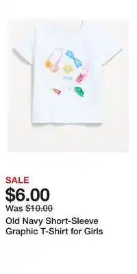 Old Navy Old Navy Short-Sleeve Graphic T-Shirt for Girls offer