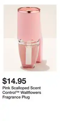 Bath & Body Works Pink Scalloped Scent Control Wallflowers Fragrance Plug offer