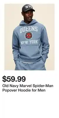 Old Navy Old Navy Marvel Spider-Man Popover Hoodie for Men offer