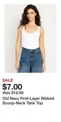 Old Navy Old Navy First-Layer Ribbed Scoop-Neck Tank Top offer